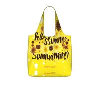 WYCZHY Goodlooking Hello Nice Sunshines Printed Reusable Tote Bag Foldable, Large Capacity Shopping Bag for Daily Use and Commuting