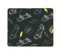 WYCZHY Graffiti Skateboard Enhanced Control Mouse Pad with Lock Stitch Edge Large Thick Non-Slip Desk Mat for Office Task