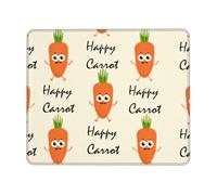 WYCZHY Happy carrot Enhanced Control Mouse Pad with Lock Stitch Edge Large Thick Non-Slip Desk Mat for Office Task