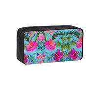 WYCZHY Hello Hawaii Printed Big Capacity Pencil Pouch, Lightweight Fabric Pen Bag, Organizer for Adult College