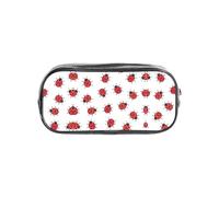WYCZHY Infinite Speckled Pattern Printed Transparent Pencil Pouch, Heavy Duty PVC Zipper Bag, Sturdy Organizer for Markers