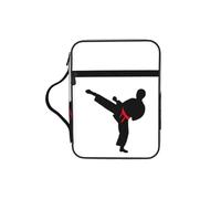 WYCZHY Karate Boy Changeable Belt Color Waterproof Bible Carrying Case with Smooth Zippers Large Capacity Storage Bag for Bible Study Supplies