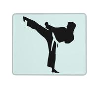 WYCZHY Karate-Highkick-Icon Printing Large Gaming Mouse Pad, Computer Keyboard Mouse Mat Desk Pad For Gaming Rooms, Home Offices