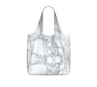 WYCZHY Light black marble Printed Reusable Tote Bag Foldable, Large Capacity Shopping Bag for Daily Use and Commuting