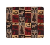 WYCZHY Lodge Bear Deer Fish Printing Large Gaming Mouse Pad, Computer Keyboard Mouse Mat Desk Pad For Gaming Rooms, Home Offices