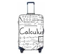 WYCZHY Math Geometry Geek Calculus Printing Large Suitcase Cover, Elastic Suitcase Cover with Zipper, Protects Luggage During Travel