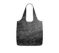 WYCZHY math symbols pattern Printed Reusable Tote Bag Foldable, Large Capacity Shopping Bag for Daily Use and Commuting