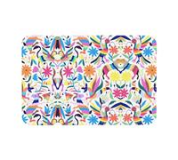 WYCZHY Mexican Otomi Animals Printing Diatomaceous Bath Mat,Non-Slip 23.6 X 15.7 Inch Mat,Easy To Store,Bath Mats For Bath Kitchen