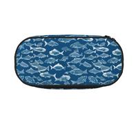 WYCZHY Ocean Fishes High Capacity Pencil Case,Pencil Bag Pouch Box Organizer Pen Case, Aesthetic Supply for Adults