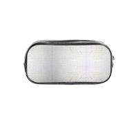 WYCZHY Old White Brick Wall Printed Transparent Pencil Pouch, Heavy Duty PVC Zipper Bag, Sturdy Organizer for Markers