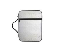 WYCZHY Old White Brick Wall Waterproof Bible Carrying Case with Smooth Zippers Large Capacity Storage Bag for Bible Study Supplies