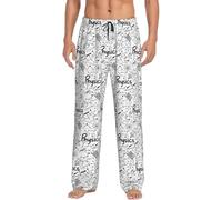 WYCZHY Physics Print Men'S Pajamas Bottoms Pajama Pants For Men Lounge Sleep Bottom Pj Pant Soft With Pockets