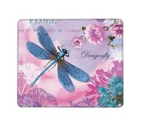 WYCZHY Pink Flower And Dragonfly Printing Large Gaming Mouse Pad, Computer Keyboard Mouse Mat Desk Pad For Gaming Rooms, Home Offices