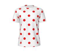 WYCZHY Polka Dot. Men's Short Sleeve T-Shirt Lightweight Running Workout Athletic Gym Shirts for Training Black