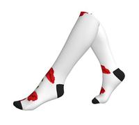 WYCZHY Poppy Flowers Vivid Petals Printing Compression Socks 15-20mmhg - Supports Legs. For Office Workers,Socks For Sports,Support Socks