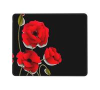 WYCZHY Poppy Flowers Vivid Petals Printing Large Gaming Mouse Pad, Computer Keyboard Mouse Mat Desk Pad For Gaming Rooms, Home Offices