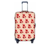 WYCZHY Poppy Flowers Vivid Petals Printing Large Suitcase Cover, Elastic Suitcase Cover with Zipper, Protects Luggage During Travel