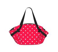 WYCZHY Red And White Polka Dots Printed Foldable Round Picnic Blanket Converts to Carry Bag, 37in Mat for Camping Date Night