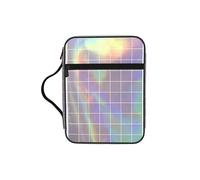 WYCZHY Reflective Square Waterproof Bible Carrying Case with Smooth Zippers Large Capacity Storage Bag for Bible Study Supplies