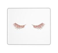 WYCZHY Rose Gold Eyelashes Printing Large Gaming Mouse Pad, Computer Keyboard Mouse Mat Desk Pad For Gaming Rooms, Home Offices