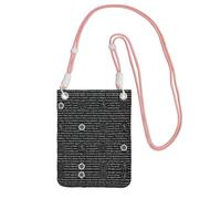 WYCZHY Supernatural Inspiration Printing Travel Cell Phone Pouch Crossbody Bag With Shoulder Strap For Phone,Walking Passport,Wallet