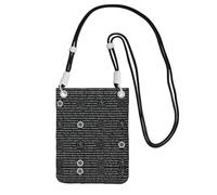 WYCZHY Supernatural Inspiration Printing Travel Cell Phone Pouch Crossbody Bag With Shoulder Strap For Phone,Walking Passport,Wallet