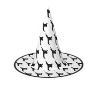 WYCZHY Taekwondo Martial Arts Printing 13 Inches Tall Foldable Halloween Hat, Oxford Cloth Halloween Cap For Carnivals