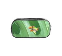 WYCZHY Tree Frog Printed Transparent Pencil Pouch, Heavy Duty PVC Zipper Bag, Sturdy Organizer for Markers