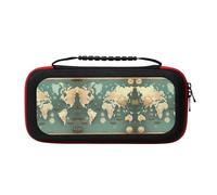 WYCZHY World Map Retro Switch Case,Switch Carrying Case for Switch and Switch OLED ,for Switch Console Pro Controller