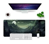 WYDUCVI Japan Mouse Mat Green Large Gaming Mouse Mat XL Desk Mat 31.5x11.8x0.12 inch keyboard Mouse Pad (Japan Retro)