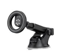 WYE In-Car Magnetic Dashboard & Windshield Holder, MagCharge Compatible With MagSafe, Telescopic Arm, Compatible with PopSockets & Ring Holders, Extended Reach, Fits Devices Up to 6.8 Inches (Black)