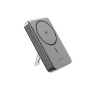 WYE Premier Magnetic Wireless Charging Power Bank with Stand 10000mAh/38.5W Compatible With MagSafe - Fast Charging, USB-C Output, Magnetic Alignment - Dark Grey