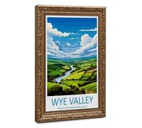 Wye Valley Travel Art Wye Valley Gift Canvas Poster Bedroom Decor Landscape Office Room Decor Gift 8" L X 12" W