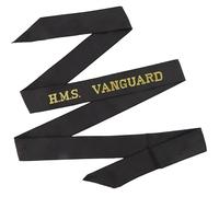 Wyedean Stores HMS Vanguard Woven Royal Navy Cap Tally Band | Genuine Issue | Full Length Ribbon