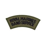 Wyedean Stores Royal Marines Band Service (RMBS) - Shoulder Title - Royal Navy Badge