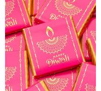Wyeland Confectionery Happy Diwali Diya Milk Chocolate Neapolitans - 100 Chocolates
