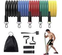 wyewye Resistance Bands, Resistance Bands Set Men, Exercise Bands Resistance Men, up to 100LB, 45KG,TPE Exercise Bands for Men and Women