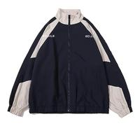 Wyeysyt Women Windbreaker Jacket Y2k Varsity Oversized Jacket | 80s 90sJacket, Vintage Sport Jacket, Zip Up Casual Jacket, Retro