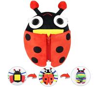 WYFCR Buckle Pillow Toys, Learning Activity Toy Develop Motor Skill, Educational Buckle Zipper Toys Activities Toddler Travel for Threading Basic Skills(Beetle style)