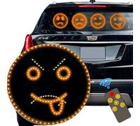 WYFCR Car LED Fun Expression Light - 4 Style Expressions, Multi-Function Gesture Light with Remote Control for Kids Room, Home, Party, Art Deco