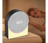 WYFCR Compatible with White Noise Machine with Timer Alarm Clock Bluetooth, Sound Machine Baby 3 Light Modes,3 Timer Modes, 6 Soothing Portable Sound Machine, USB Rechargeable(Black)