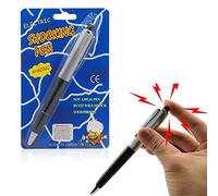 WYFCR Electric Shock Pen, Writing Black Plastic Ballpoint Shocking Pens Ball Pen Prank Joke Trick Toys Pen Funny Gadget Prank Toy for School Students, Shock Pen Toy Outdoor Toys