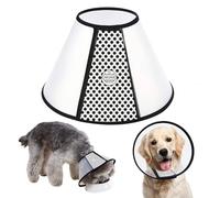 WYFCR Pet Cone Recovery, Large Dog Adjustable Elizabeth Recovery Protective Collar, Anti-Bite Lick Safety Neck Cover, for after Surgery Wound Healing, Trimming Nails, (Neck circumference 33-38cm)