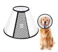 WYFCR Pet Cone Recovery, Large Dog Adjustable Elizabeth Recovery Protective Collar, Anti-Bite Lick Safety Neck Cover, for after Surgery Wound Healing, Trimming Nails, （Neck circumference 43-49cm）