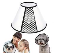 WYFCR Pet Cone Recovery, Large Dog Adjustable Elizabeth Recovery Protective Collar, Anti-Bite Lick Safety Neck Cover, for after Surgery Wound Healing, Trimming Nails, （Neck circumference 21-25cm）