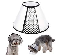WYFCR Pet Cone Recovery, Large Dog Adjustable Elizabeth Recovery Protective Collar, Anti-Bite Lick Safety Neck Cover, for after Surgery Wound Healing, Trimming Nails, （Neck circumference 24-31cm）