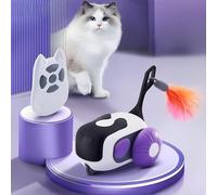 WYFCR Turbo Tail Cat Toy, Intelligent Electric Mouse Pet with 2 Modes, Rechargeable Interactive Remote Control Toy, Gravity-Sensing Movement, Automatic Smart Cat for Indoor Play