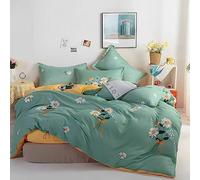 WYFKYMXX Waterproof Duvet Cover Washable and Reusable Breathable White Incontinence Duvet Protector Cover with Zipper Closure for Pets, Dog, Cat, Kids, Elder (Little Daisy,Single)