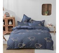 WYFKYMXX Waterproof Duvet Cover Washable and Reusable Breathable White Incontinence Duvet Protector Cover with Zipper Closure for Pets, Dog, Cat, Kids, Elder (Gray Whale,Single)