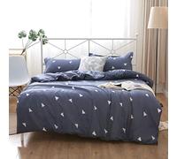 WYFKYMXX Waterproof Duvet Cover Washable and Reusable Breathable White Incontinence Duvet Protector Cover with Zipper Closure for Pets, Dog, Cat, Kids, Elder (White Triangle,Single)